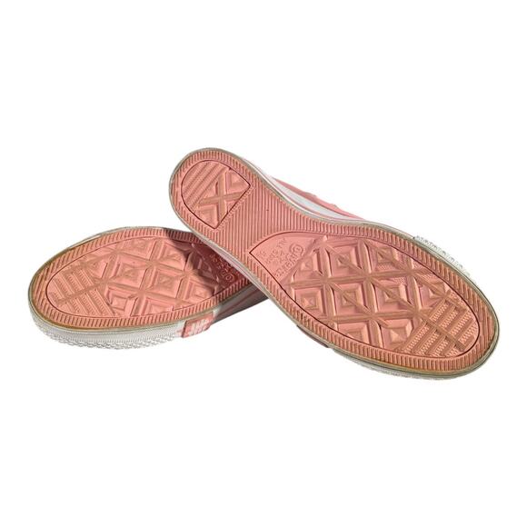 Converse All Star Women’s Chuck Taylor Low Top Leather Pink Sneakers Gold Sz 7.5 - Picture 8 of 8